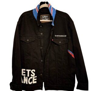 Hand painted Denim Jacket- David Bowie